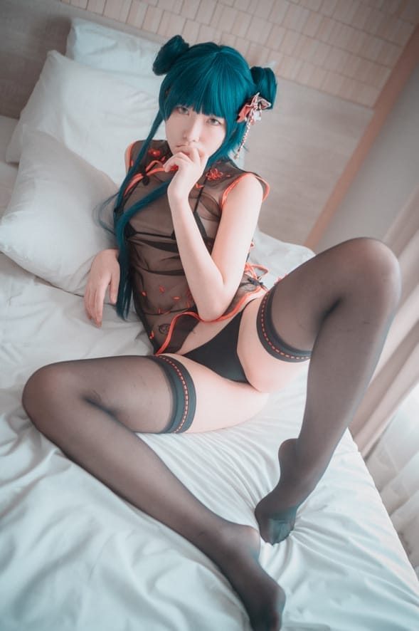SonSon –NO.015 [DJAWA] Sheer Qipao Girl[45P/492MB]-1