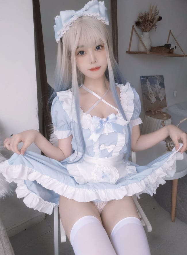 蜜汁猫裘 – NO.086 蓝baby[27P2V-407MB]-2