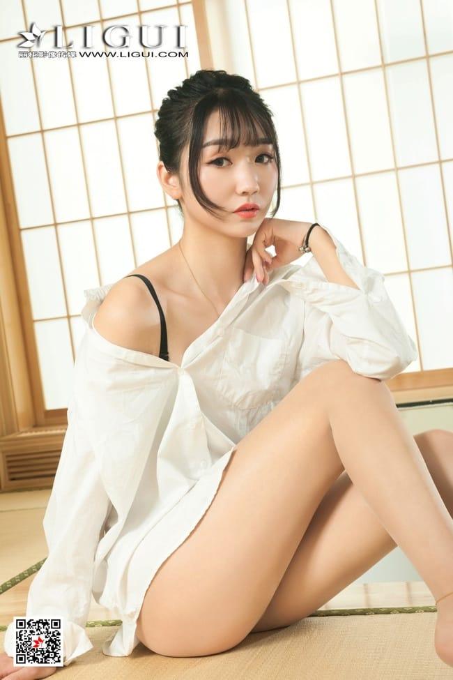 [Ligui丽柜]2021.08.11 《香乳浸蝉丝》小涵 [81+1P/68MB]-1