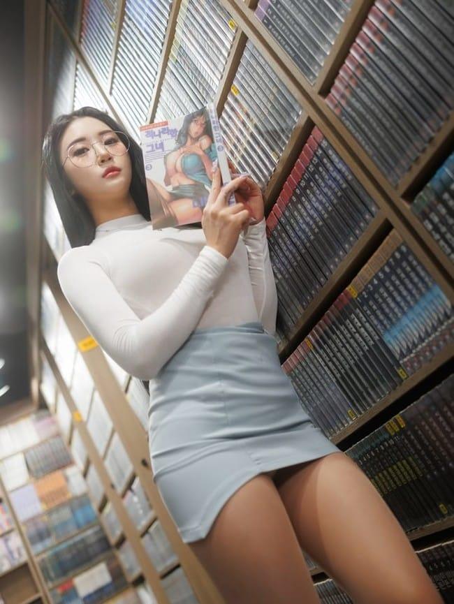 Bomi (보미) – NO.91 [Bimilstory] Vol.38 Part-timer Girl at a Comic Book Cafe (Part 1)[115P3V-5.80G]-1