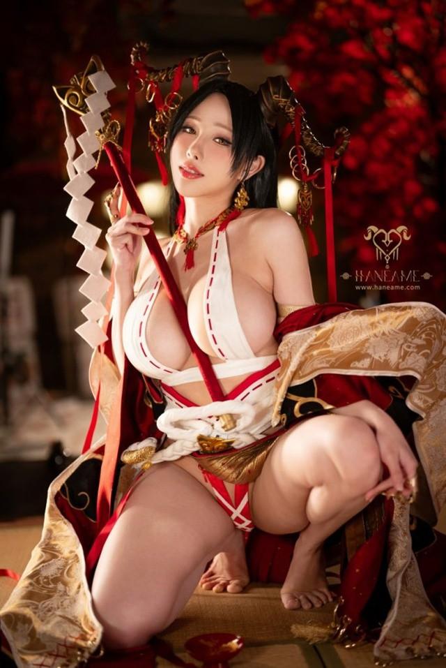 雨波_HaneAme – NO.397 Lustful Goat Miko邪羊巫女[28P-161MB]-1